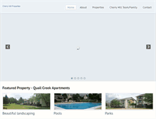 Tablet Screenshot of cherry-hill-properties.com